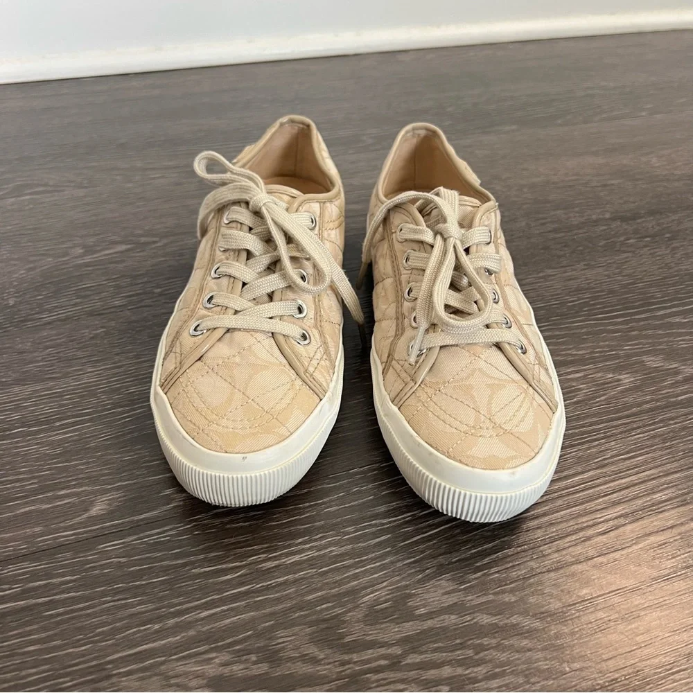 Coach Kalyn Signature Quilted Canvas Sneakers